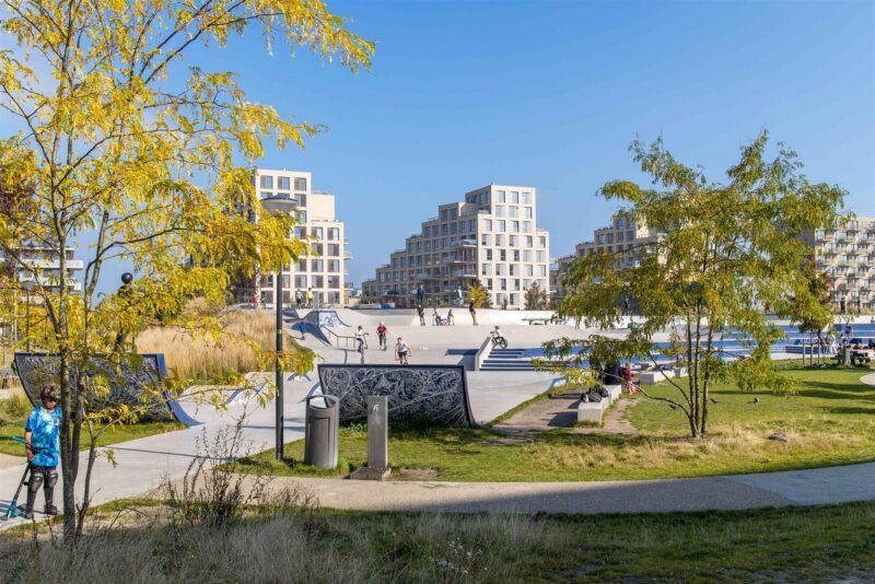 Skatepark in de stad